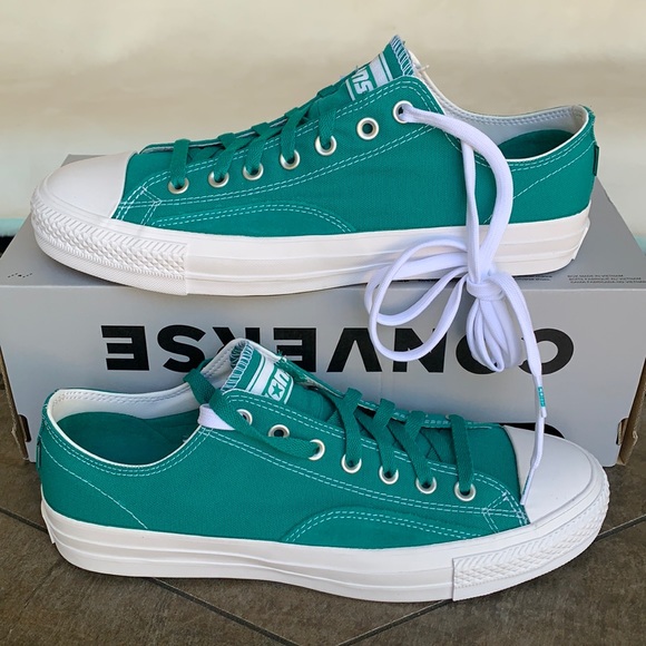 CONVERSE CTAS PRO OP OX MEN’S Malachite/White/Whit - Picture 2 of 16